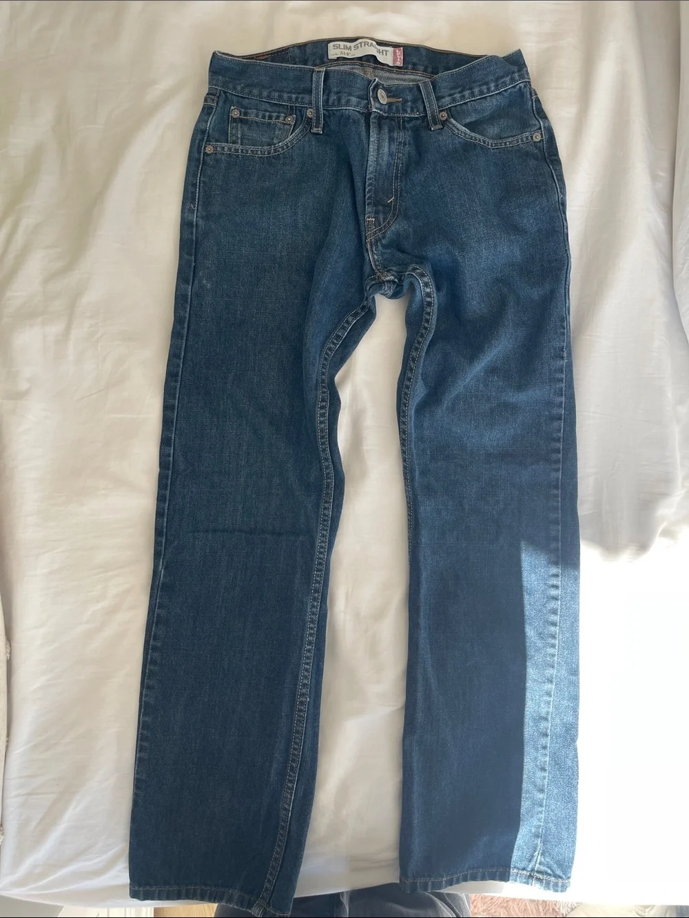 Levi's Men's Dark Blue Straight Jeans‎